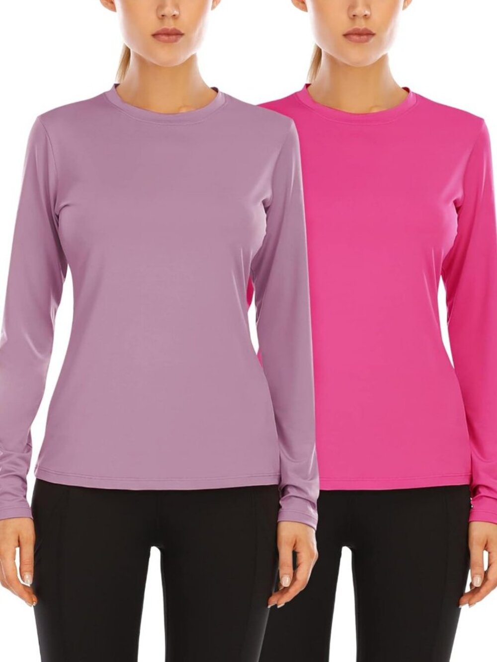 Women's UPF 50+ Sun Protection Long Sleeve Rash Guard Athletic Top for Hiking